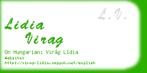 lidia virag business card