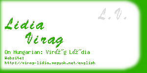 lidia virag business card